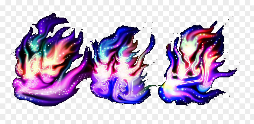 Cool Flame Art PNG