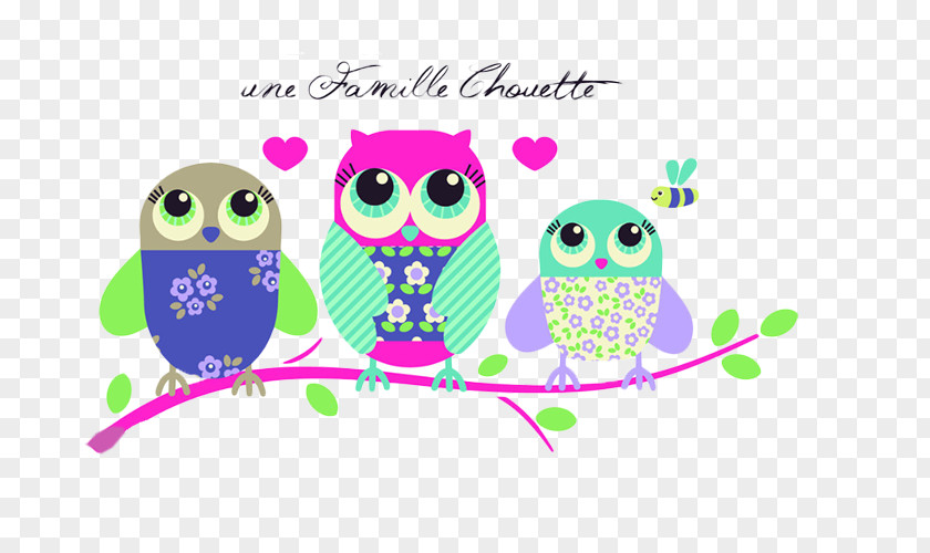Cute Owl Creative Picture Branch Curtain PNG