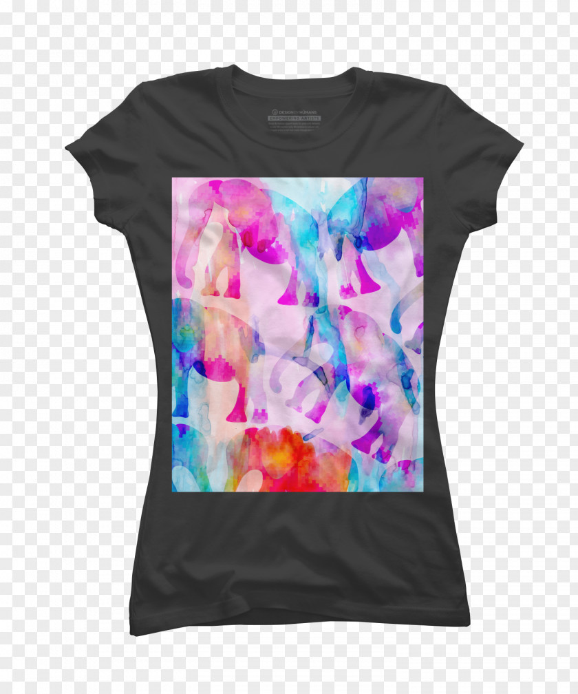 Elephant Watercolor Painting T-shirt Digital PNG