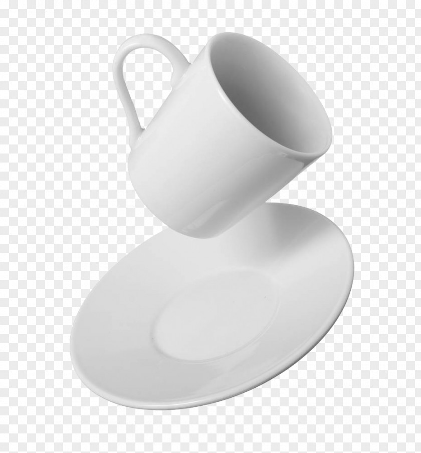 Flying Water Cups And Plates Coffee Cup Plate Mug PNG