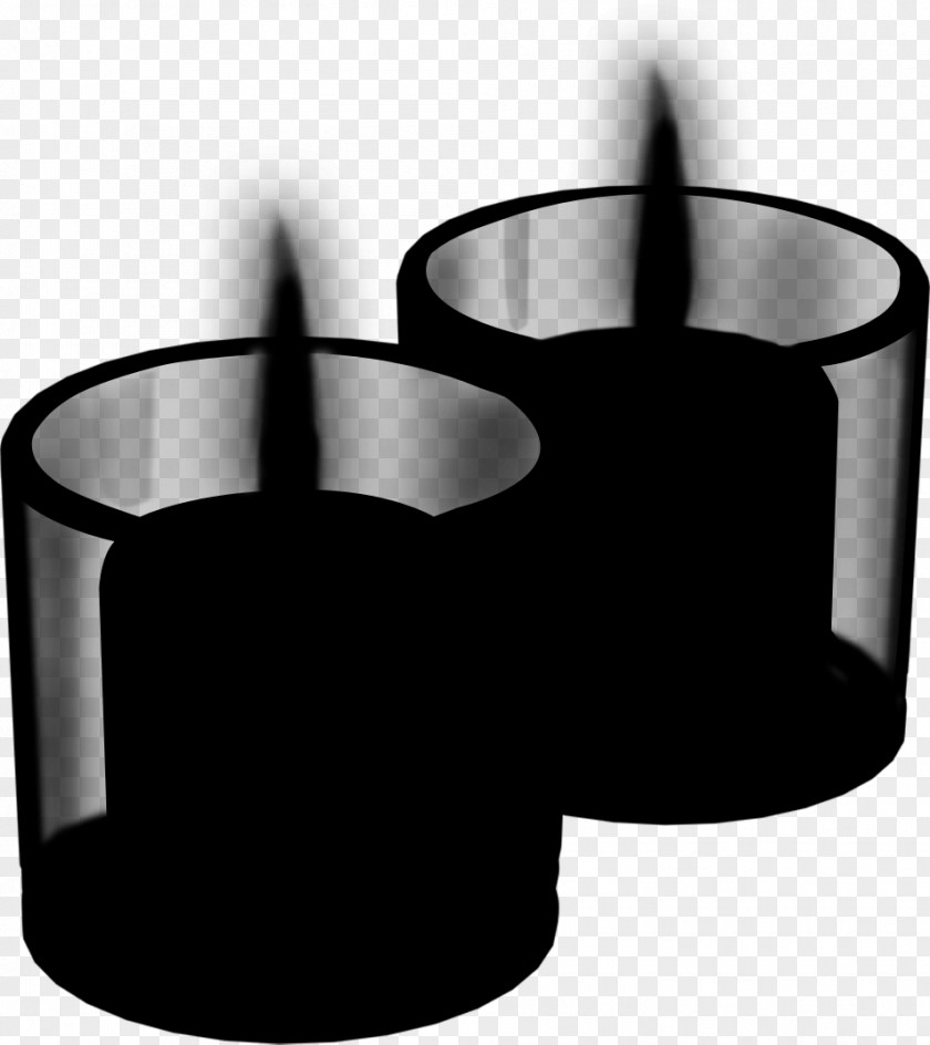 M Candle Product Design Black & White PNG