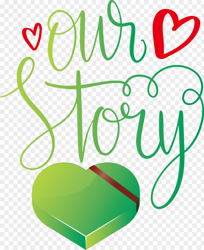 Our Story Love Quote PNG