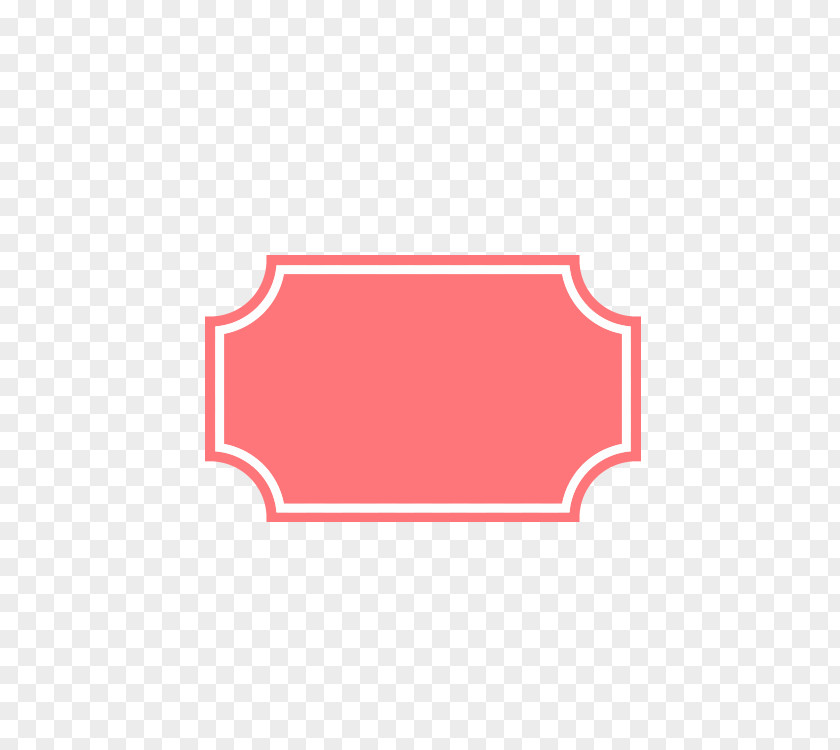 Red Label Rectangle Font Logo PNG