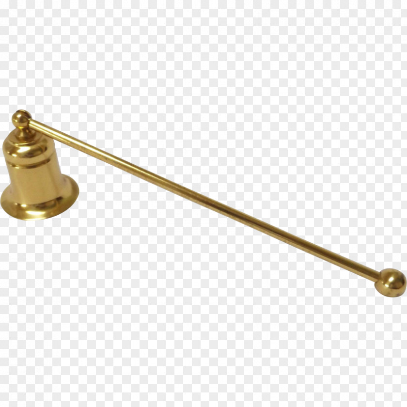 Brass Candle Snuffer Light Wick PNG