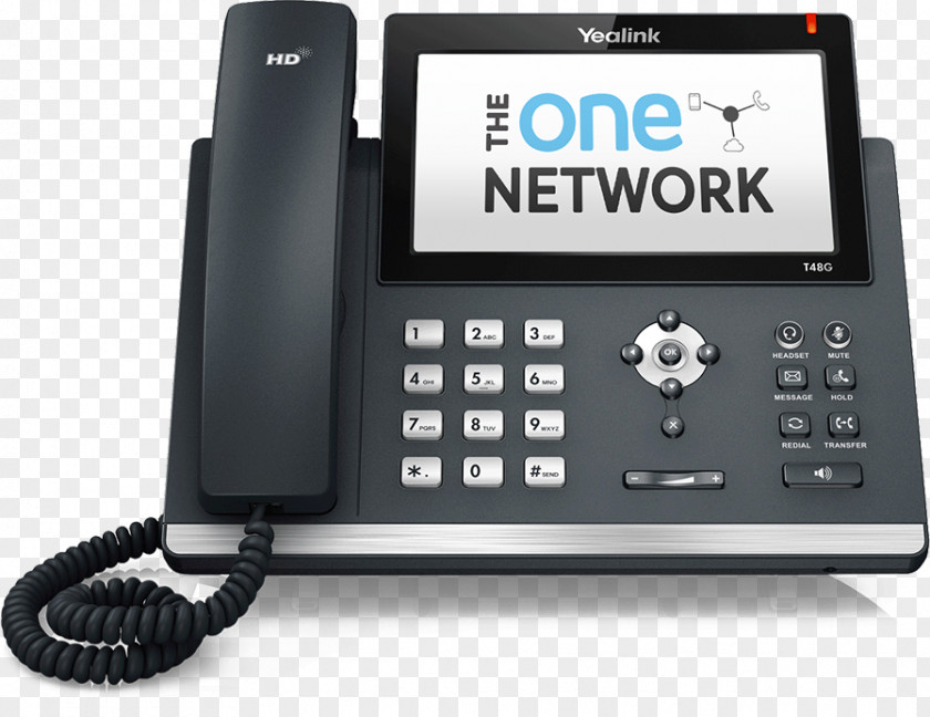 Feature Phone VoIP Voice Over IP Yealink SIP-T48G Telephone Session Initiation Protocol PNG