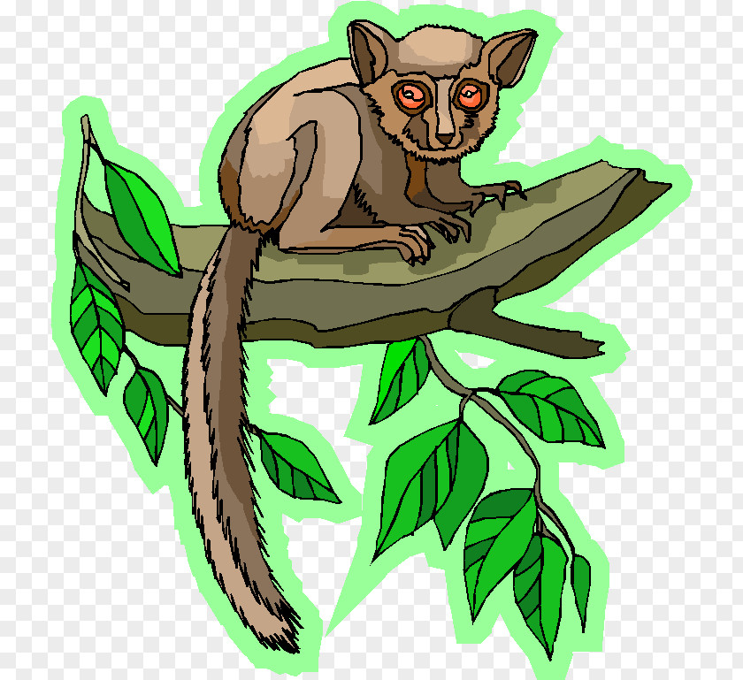 Bambu Lemur Mammal Illustration Clip Art Tree Legendary Creature PNG