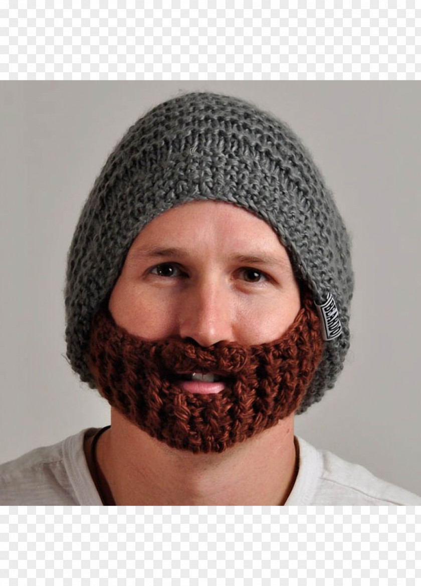 Beanie Beard Hat Crochet Knit Cap PNG