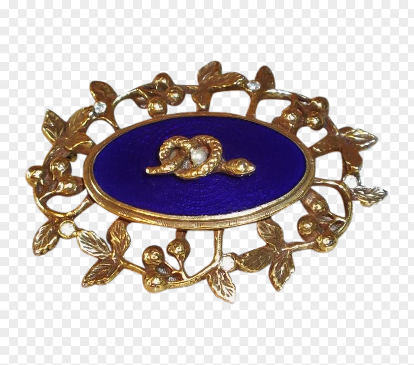 Brooch Cobalt Blue PNG