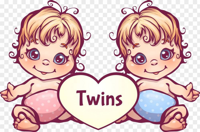 Cartoon Twins Material Twin Stock Photography PNG