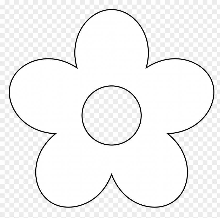 Flower Images Black And White Circle Area Pattern PNG