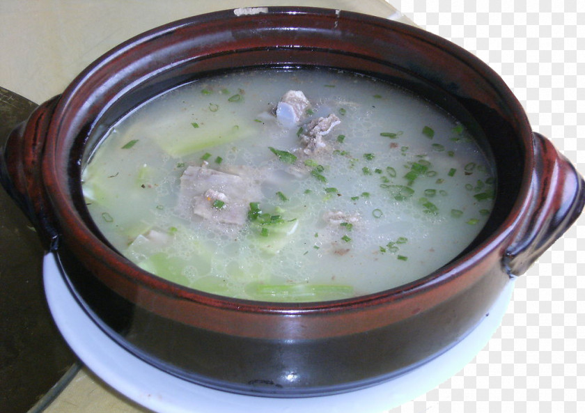 Melon Ribs Stew Soup Leek Clam Recipe Pork PNG