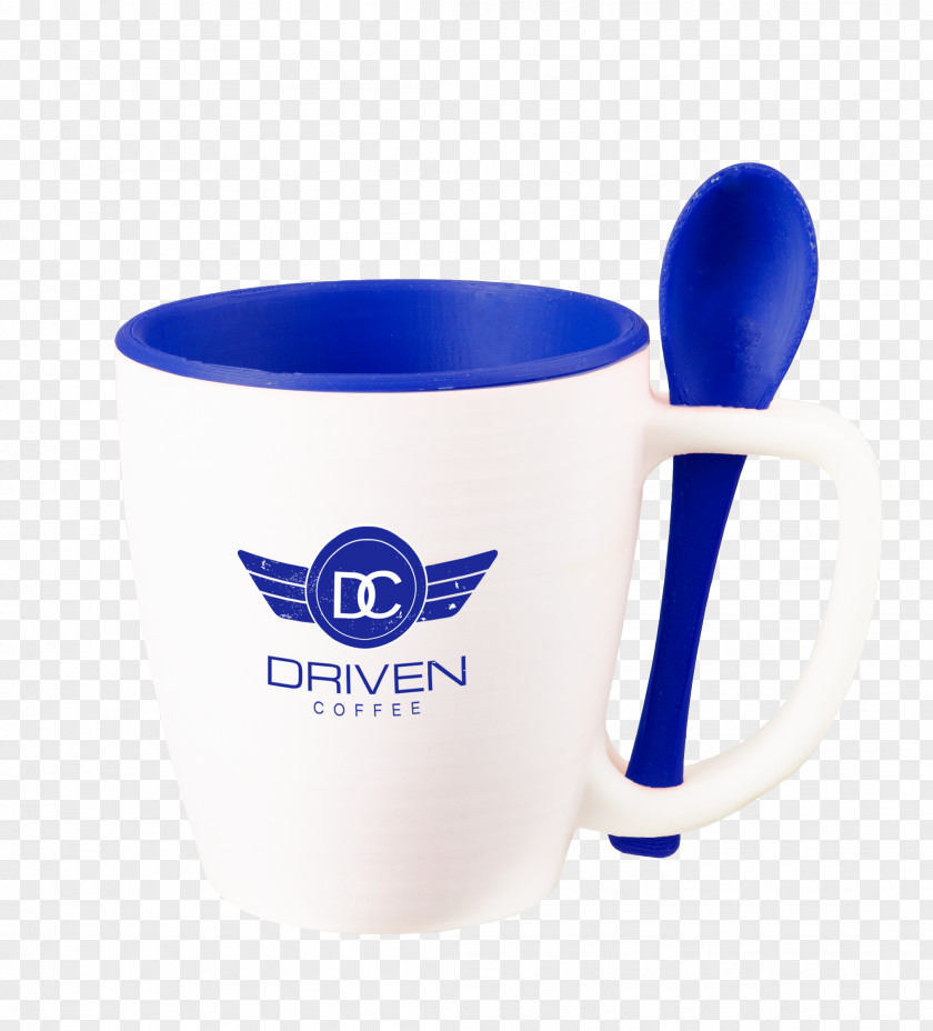 Mug Spoon Coffee Cup Ceramic Tableware PNG