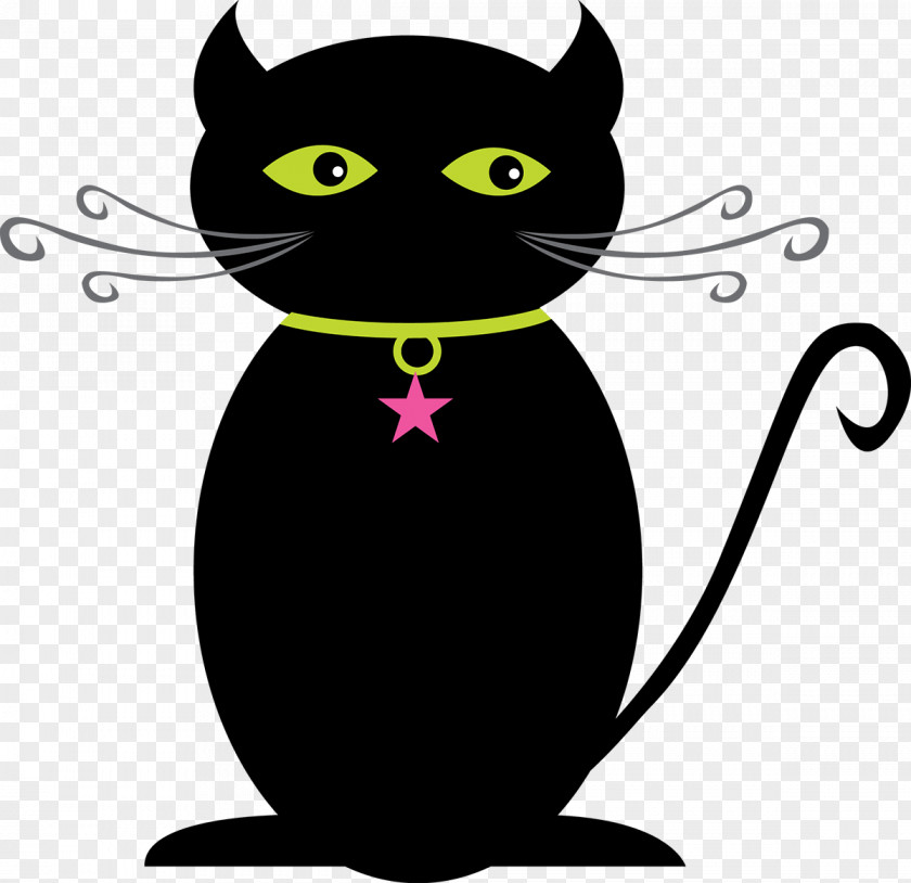 Witch Cat Black Halloween PNG