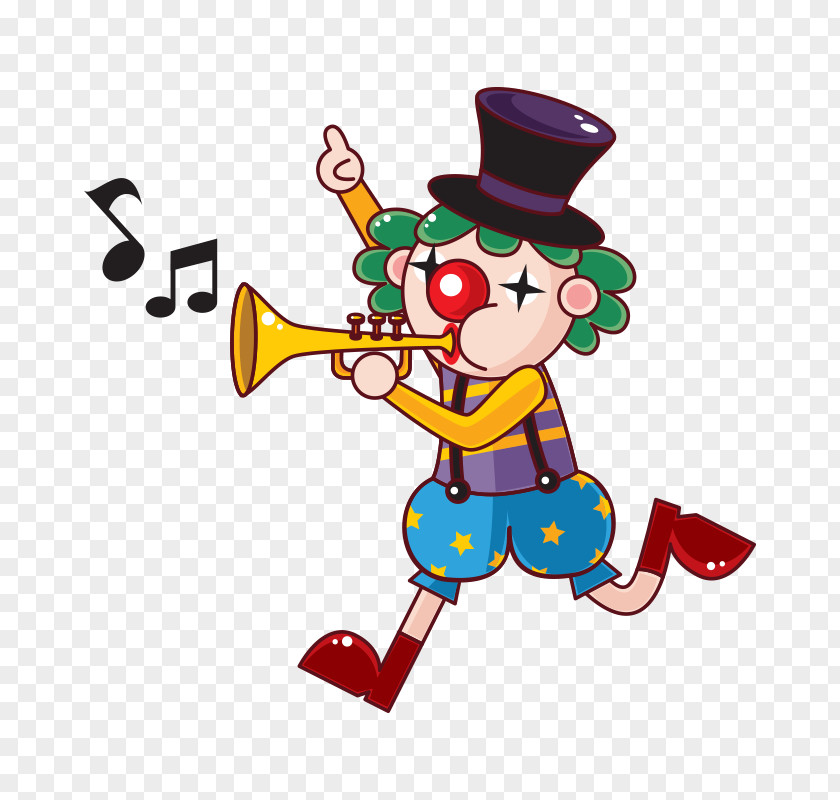 Cartoon Trumpet Clown 360 Wallpaper Picture Library Circus Clip Art PNG