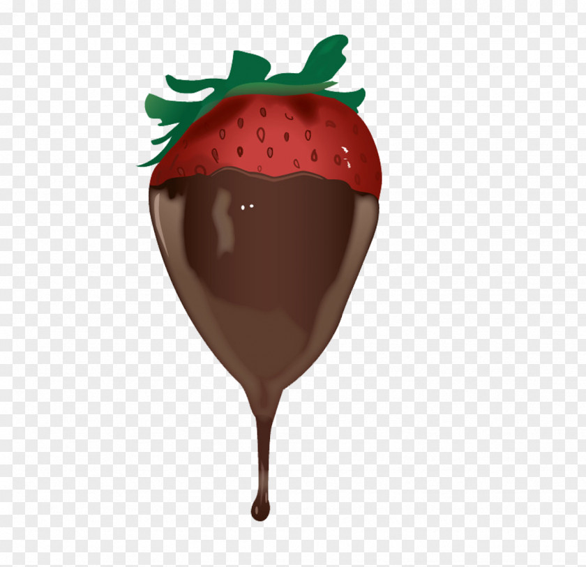 Fruit And Chocolate Sauce Fondue Cake Strawberry PNG