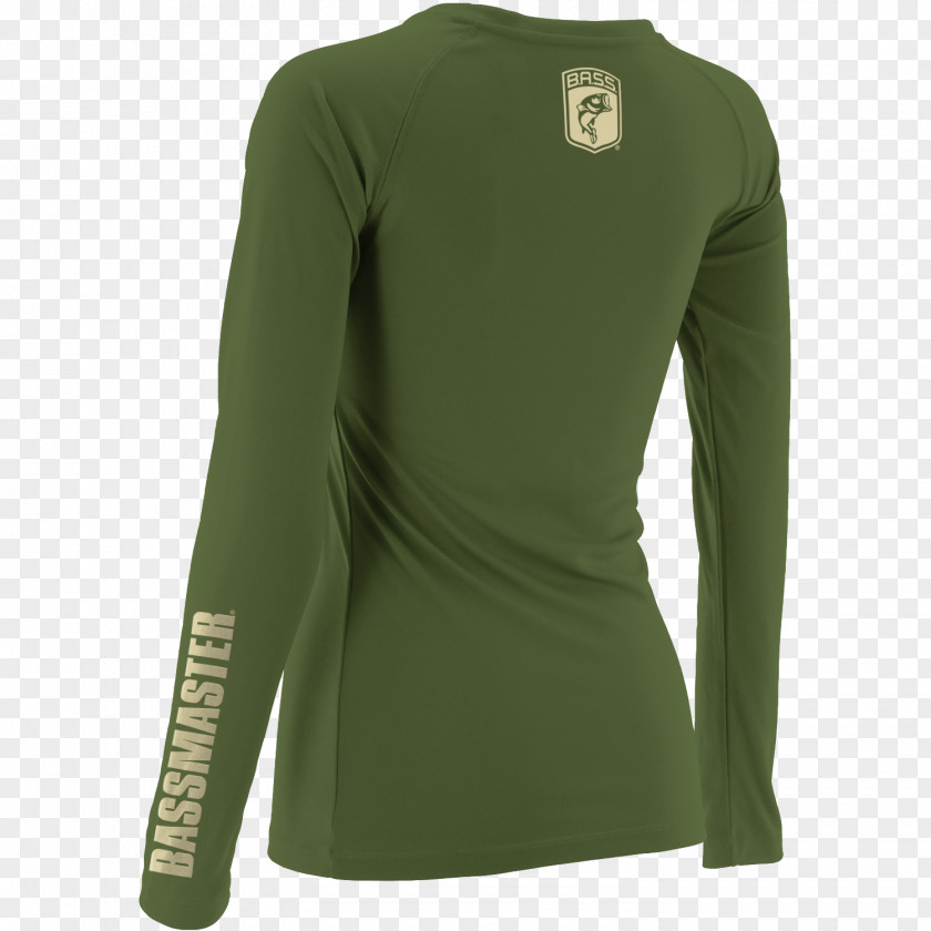 Military Woman Long-sleeved T-shirt Shoulder Green PNG