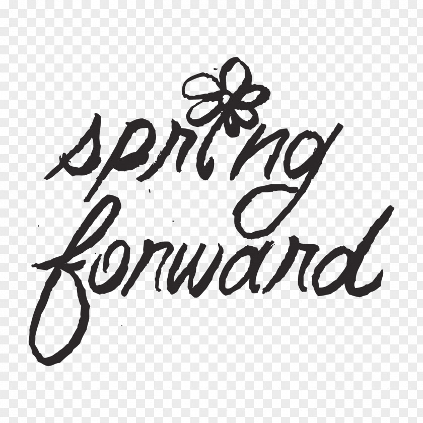 Spring Forward Black And White Munny Art Clip PNG