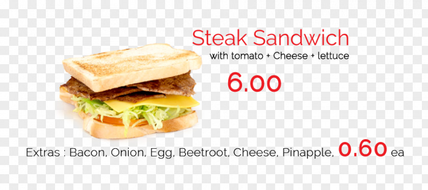 Steak Sandwich Breakfast Cheeseburger Toast Fast Food Veggie Burger PNG