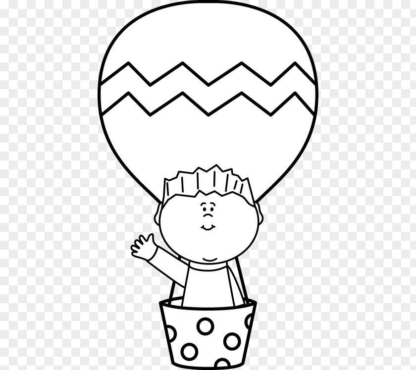 Balloon Hot Air Clip Art Black And White Image PNG