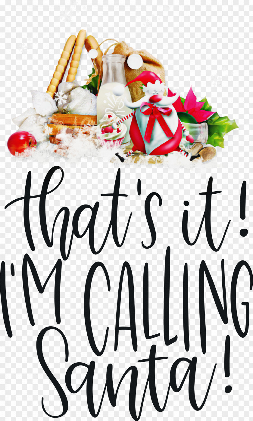 Calling Santa Christmas PNG