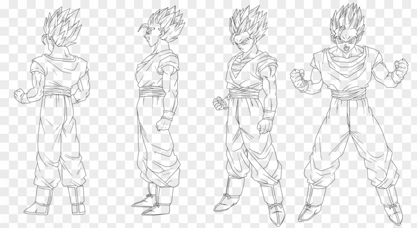 Chrono Trigger Gohan Drawing Vegeta Super Saiya Saiyan PNG