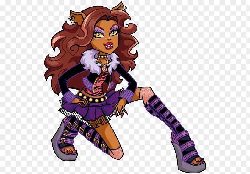 Doll Monster High Original Gouls CollectionClawdeen Wolf Gray PNG