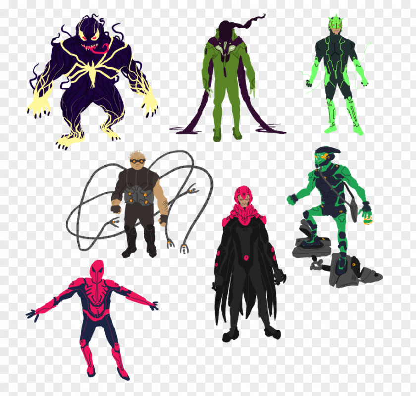 Man's Suit Spider-Man Venom Electro Supervillain Sinister Six PNG
