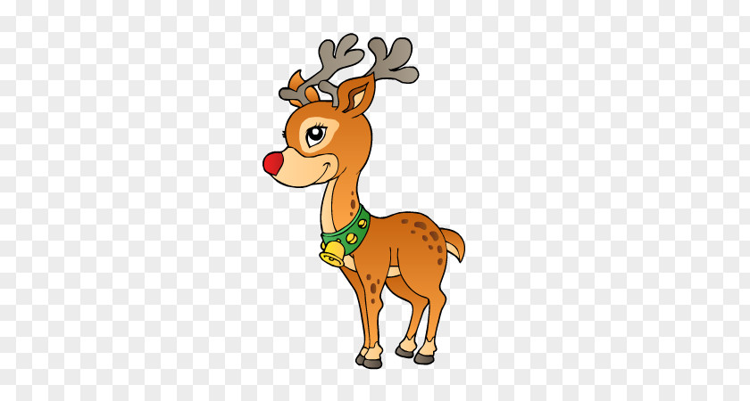 Reindeer Rudolph Christmas Clip Art PNG