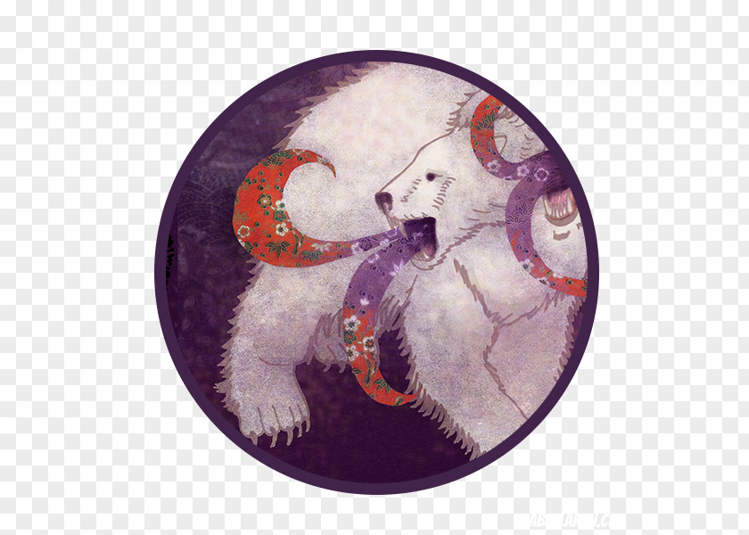 Bear Illustration Dog Christmas Ornament PNG