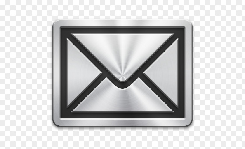 Brushed Metal Email Message PNG