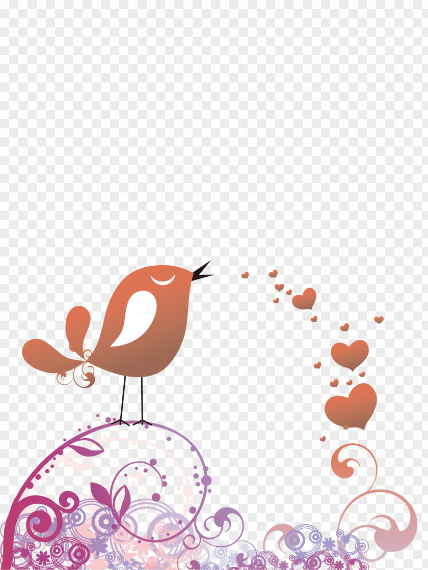 Free Singing Birds Illustration PNG