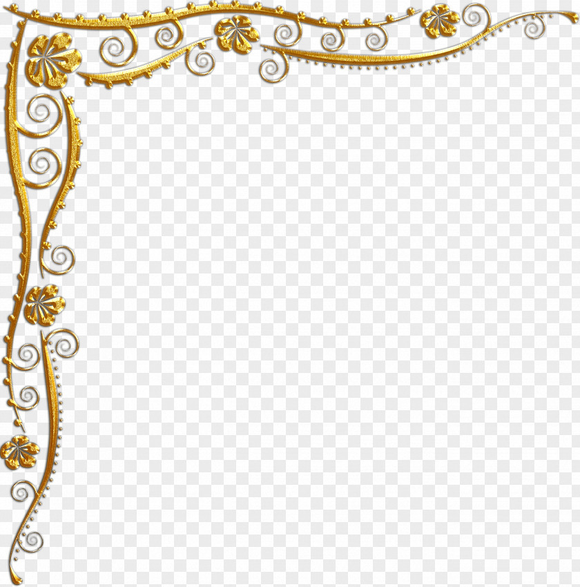 Gold Corner Clip Art PNG