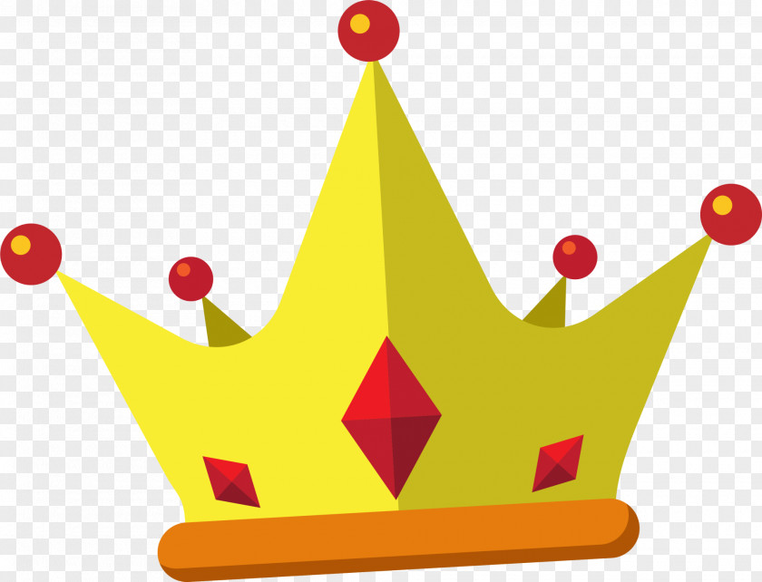 Yellow Cartoon Crown PNG cartoon crown clipart PNG