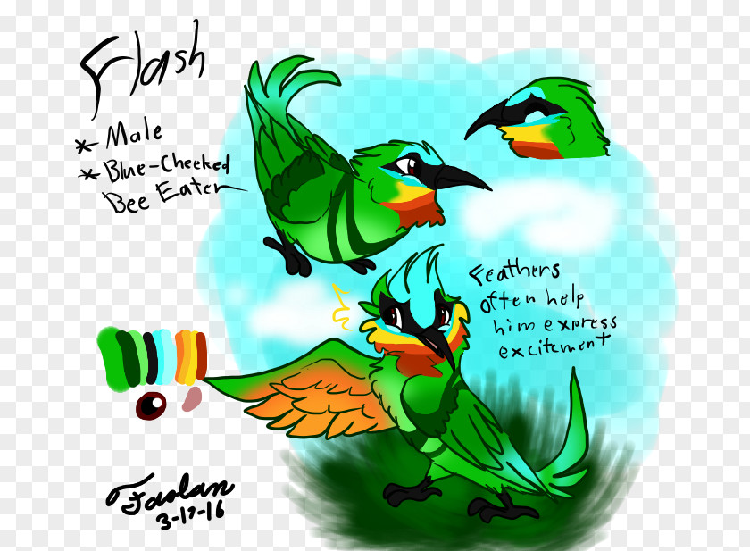 Bluecheeked Beeeater Beak Cartoon Font PNG