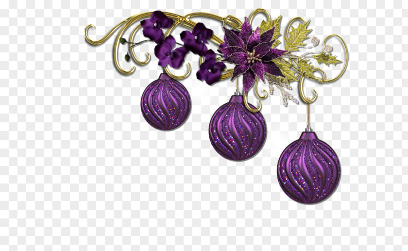 Cartoon Purple Ball Pendant Jewelry Christmas Ornament Bombka PNG
