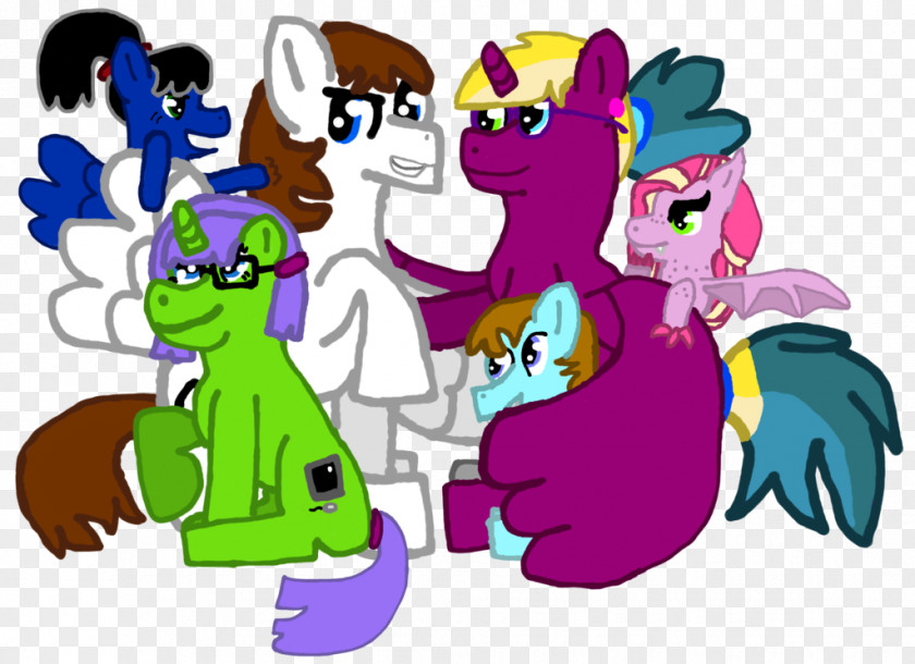 Family Portrait Art Horse Pony PNG