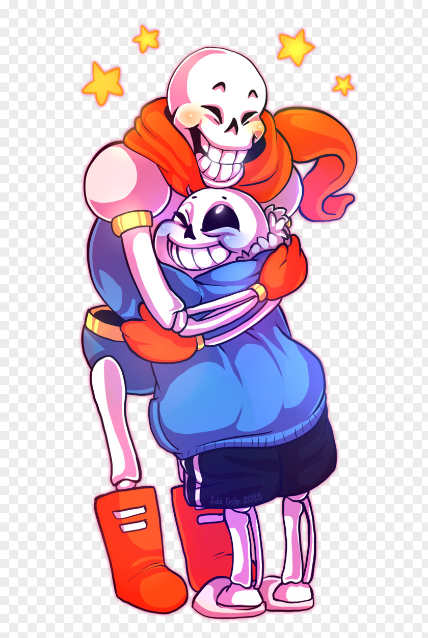 Papyrus Undertale Hug Art PNG