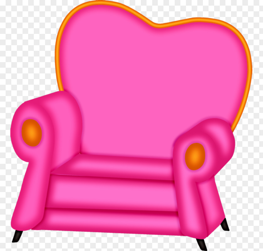 Pink Chair Cartoon Drawing PNG