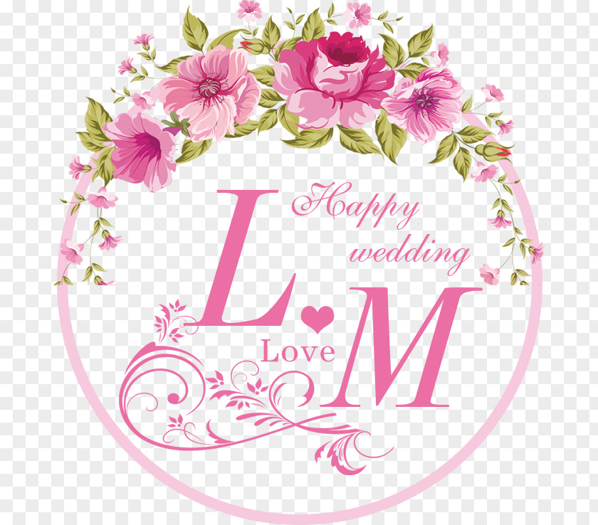 Wedding Pink Flowers Clip Art PNG