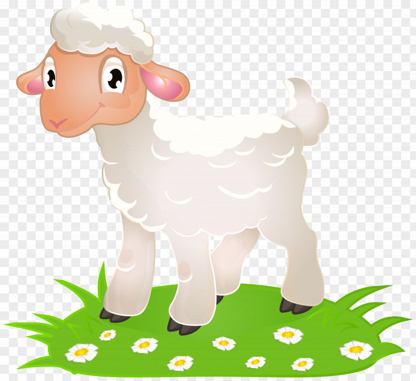 Easter Lamb With Grass Clip Art Image Sheep And Mutton PNG
