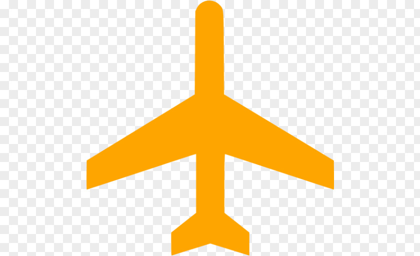Orange Aircraft Airplane Clip Art PNG