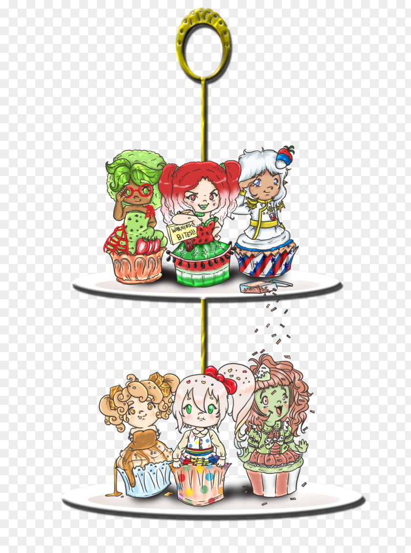 Red Velvet Cupcake Cartoon Christmas Ornament Fran Bow Clip Art PNG
