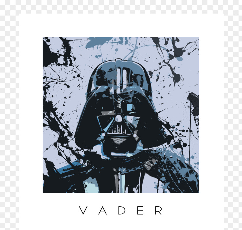 Watercolor Star Anakin Skywalker Art Painting Wars PNG