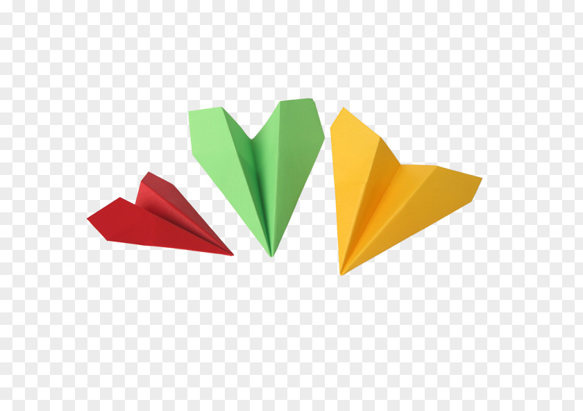 Color Paper Airplane Android PNG