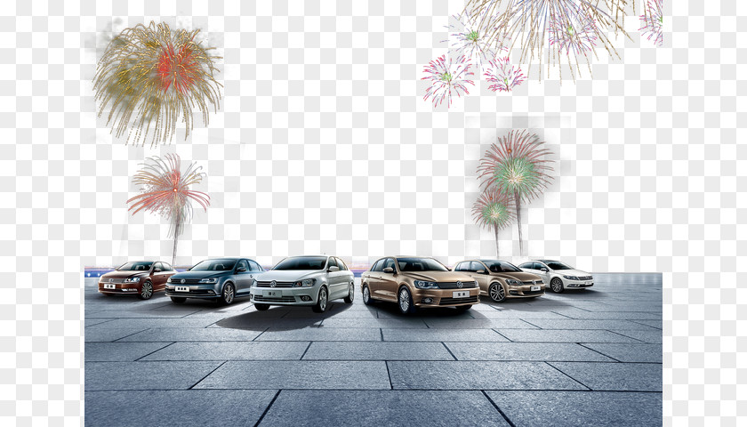 Fireworks Luxury Vehicle Mid-size Car Compact Family PNG