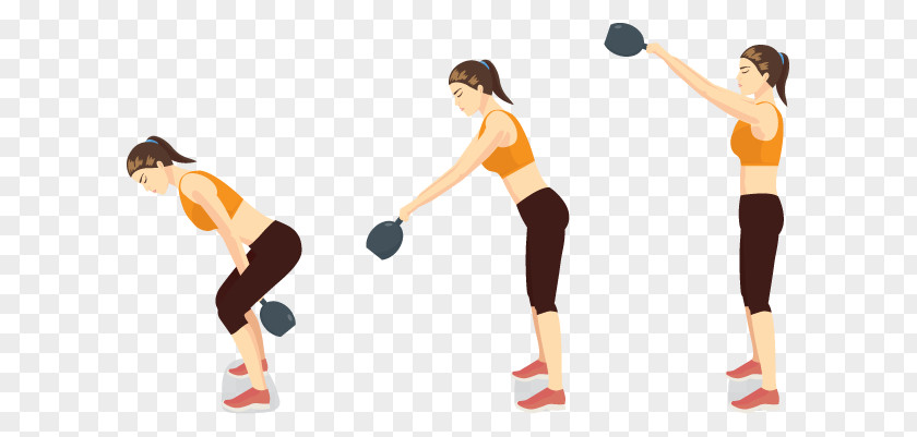 Kettlebell Swing Pilates Stretching Calf Circuit Training Weight PNG