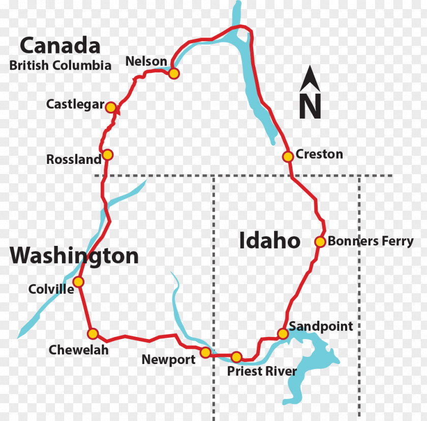 Road International Selkirk Loop Mountains Washington State Route 31 Sandpoint PNG