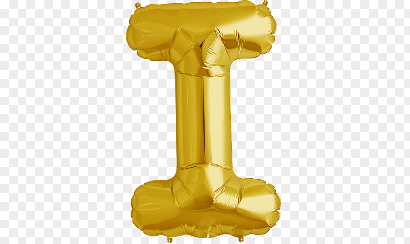 Gold Letter Mylar Balloon Party Birthday PNG
