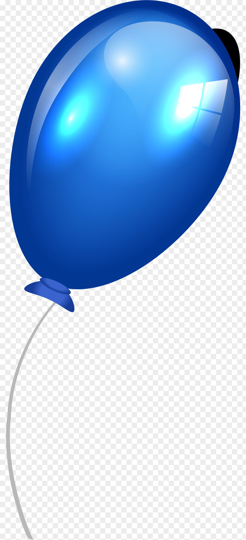 Hand Painted Blue Balloon Rope Clip Art PNG