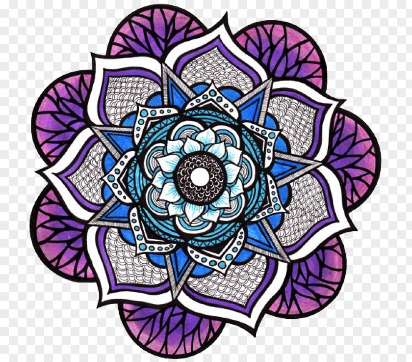 Mandala Drawing Coloring Book PNG